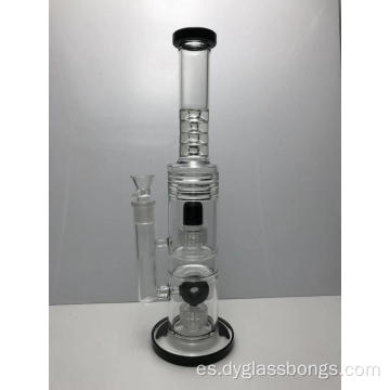 Bongs Tall Black Color Percolator para fumar